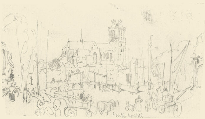 Grote Kerk vanaf Nieuwe HaveN_Turner