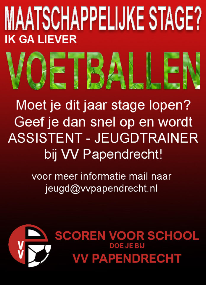 Stage lopen bij VV Papendrecht