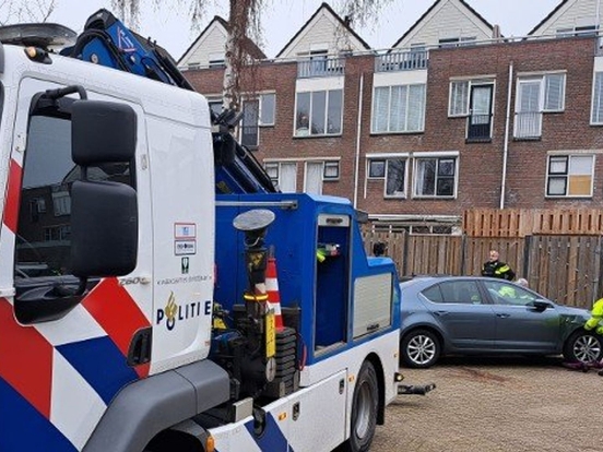 vluchtauto politie