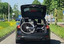 Boete voor fiets in de kofferbak