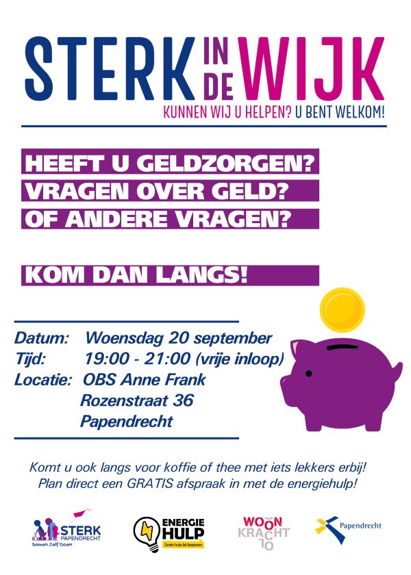 Flyer Sterk in de wijk anne frank