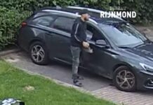 Bewakingsbeelden van in brand steken gestolen auto in Stellingmolen