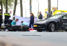 Flinke klap op Dordtse Merwedestraat: motorrijder zwaargewond