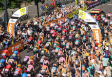 Zo zag de etappestart van de Tour de France Femmes in Dordrecht eruit