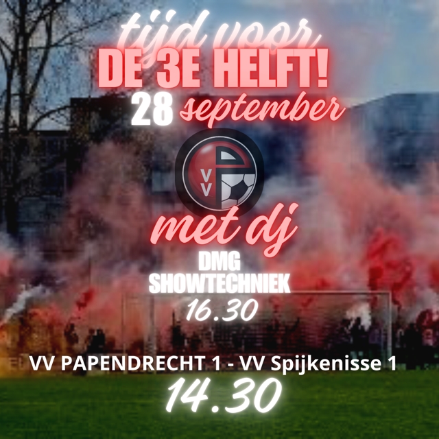 Feest met DJ bij VV Papendrecht