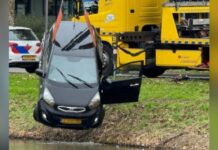 Automobilist verliest macht over stuur en belandt in water