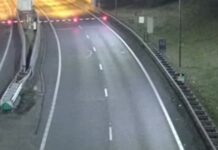 Ongeluk in Drechttunnel: lange file